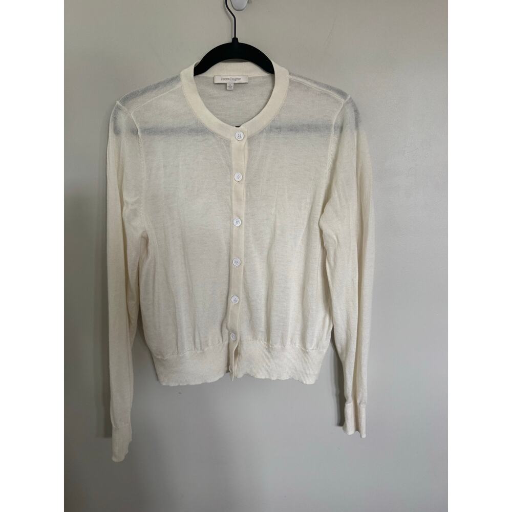 NWOT Favorite Daughter 100% Merino Wool Cardigan in Cream SZ XL